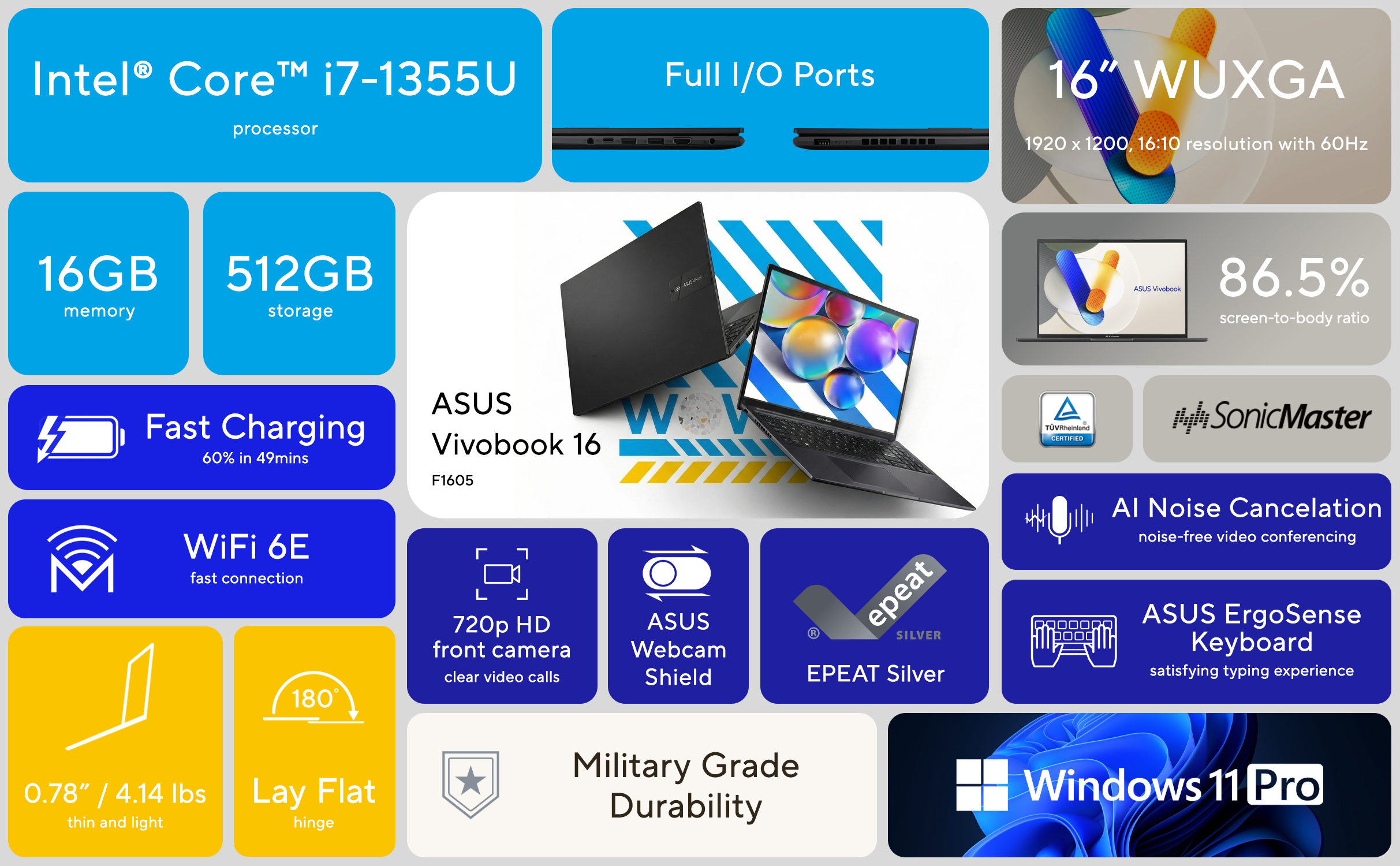 2026 ASUS Vivobook Laptop 16